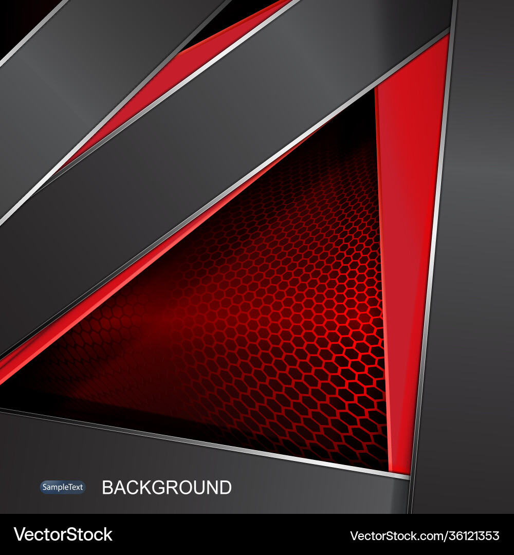 Abstract mesh design with gradient red color vector image