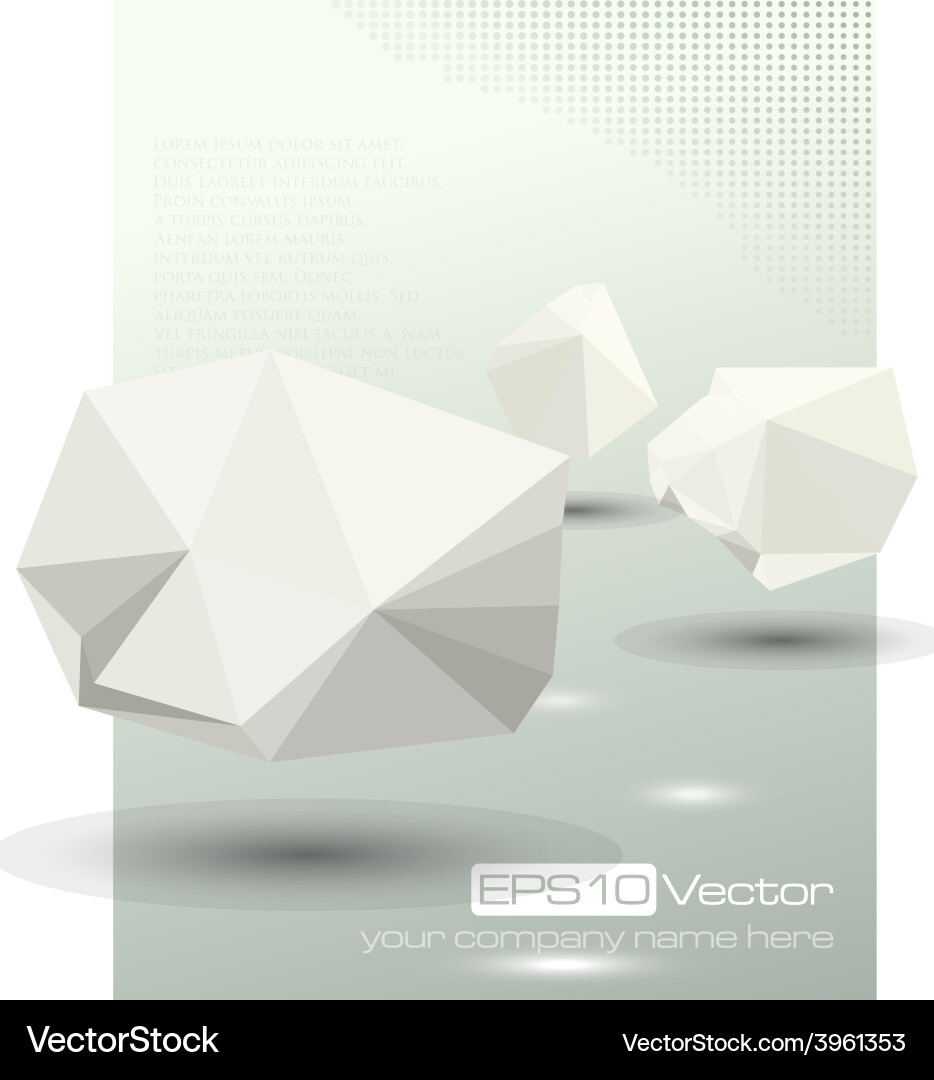 Abstract modern depth of field business design vector image