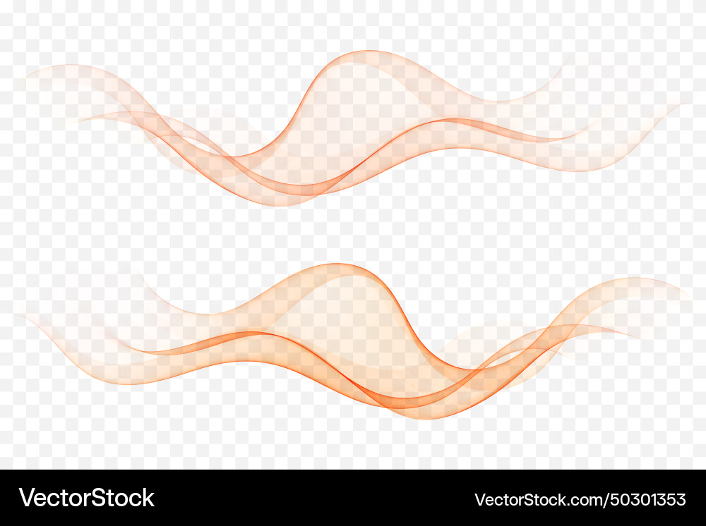 Abstract wave on a transparent background set Abstract wave on a transparent background set vector image
