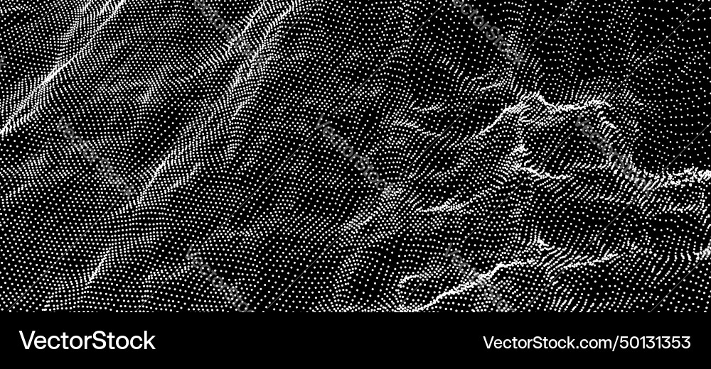 Array with dynamic particles futuristic Array with dynamic particles futuristic vector image