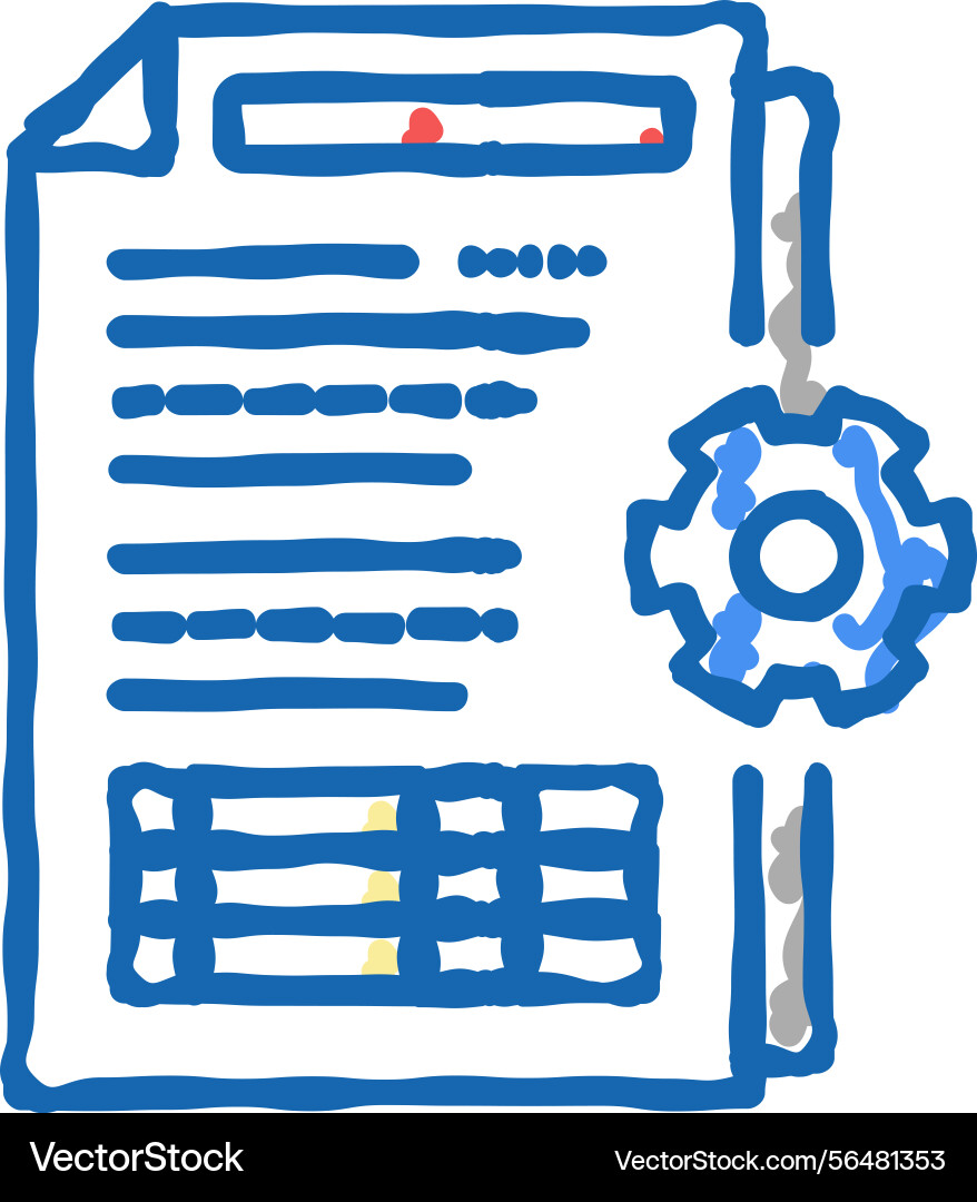 Audit of operational processes and internal Vector Image