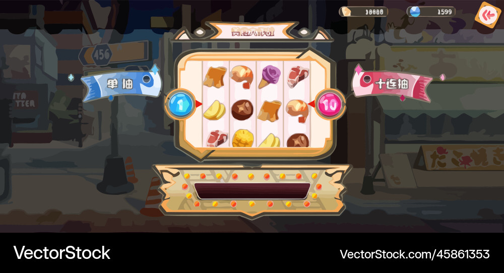 Complete set of level button game ui pop-up icon Vector Image