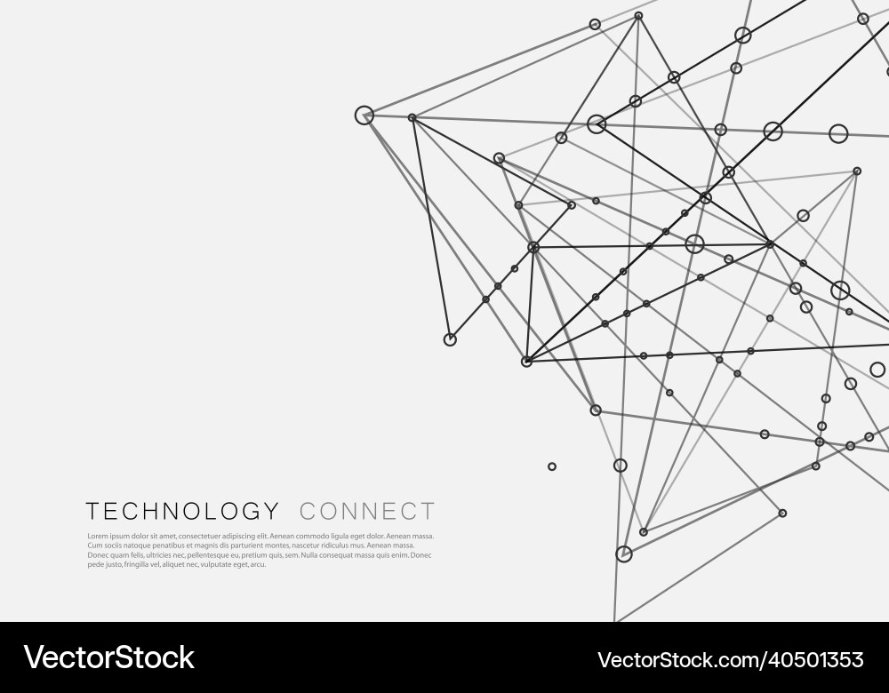 Polygonal space background with connecting dots Polygonal space background with connecting dots vector image