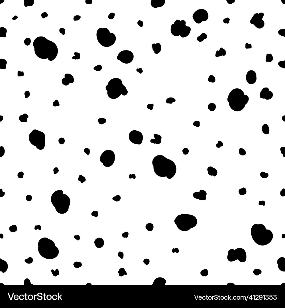 Seamless pattern with dalmatian fur print Seamless pattern with dalmatian fur print vector image