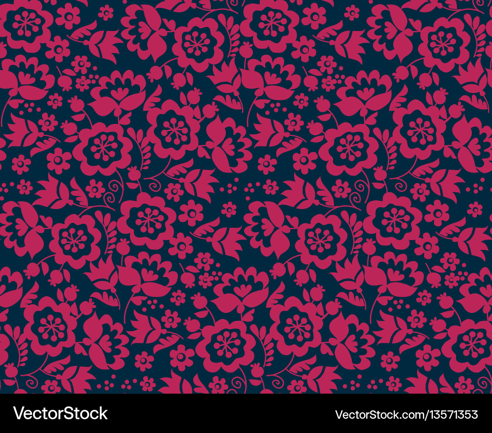 Simple floral decorative seamless pattern inspired Simple floral decorative seamless pattern inspired vector image