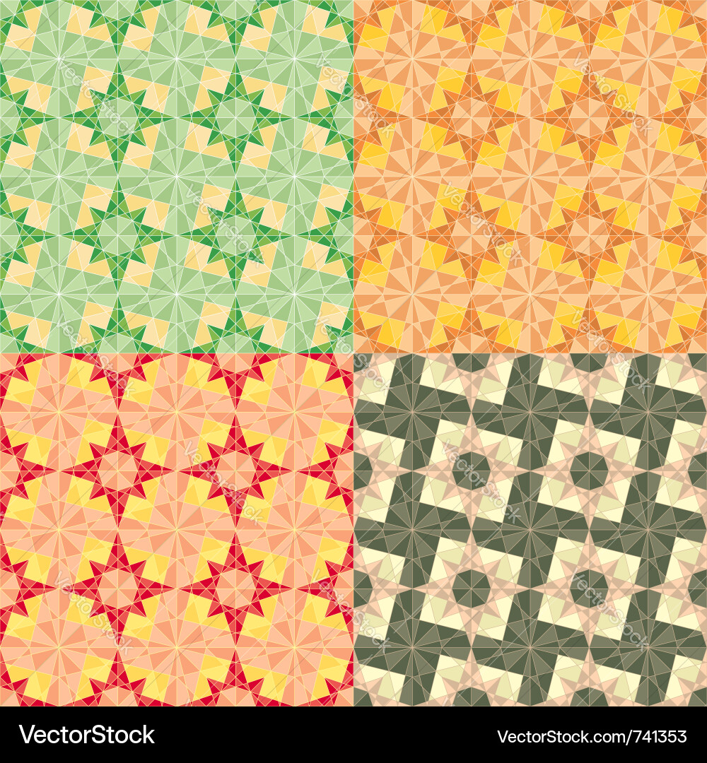 Star Geometric Pattern Vector Image