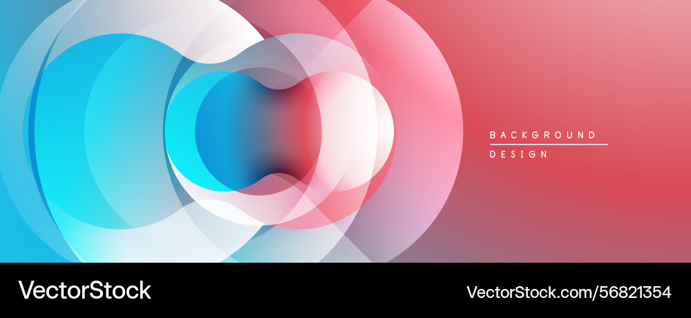Abstract design features overlapping translucent Abstract design features overlapping translucent vector image
