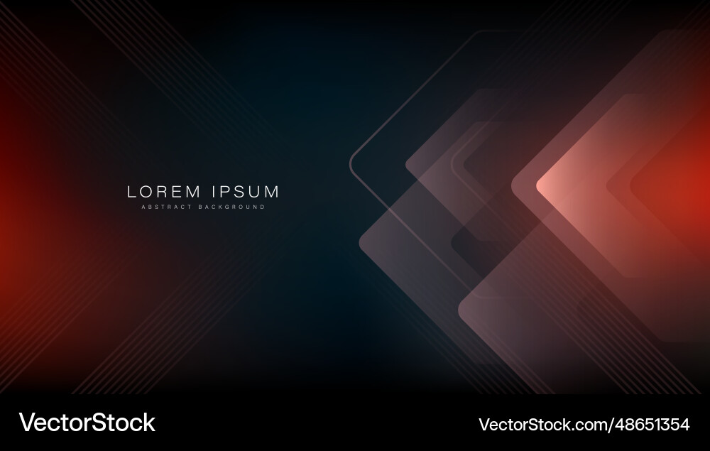 Abstract gradient arrow shape on dark background Abstract gradient arrow shape on dark background vector image