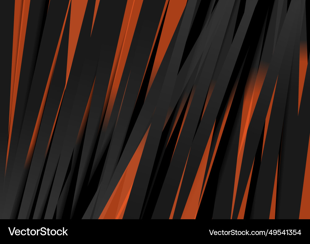 Black orange stripes abstract geometric concept Black orange stripes abstract geometric concept vector image