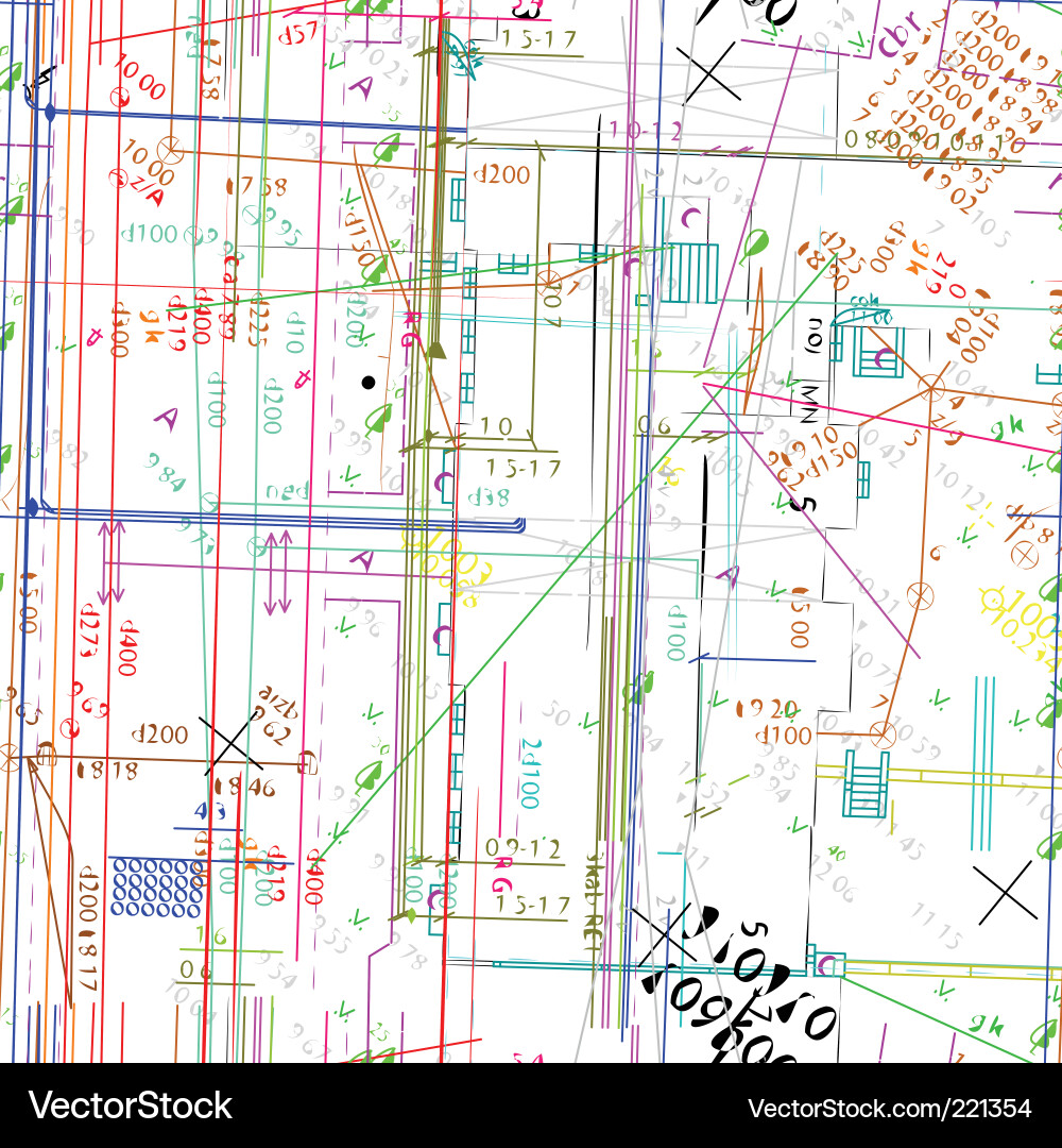 Blueprint Pattern vector image