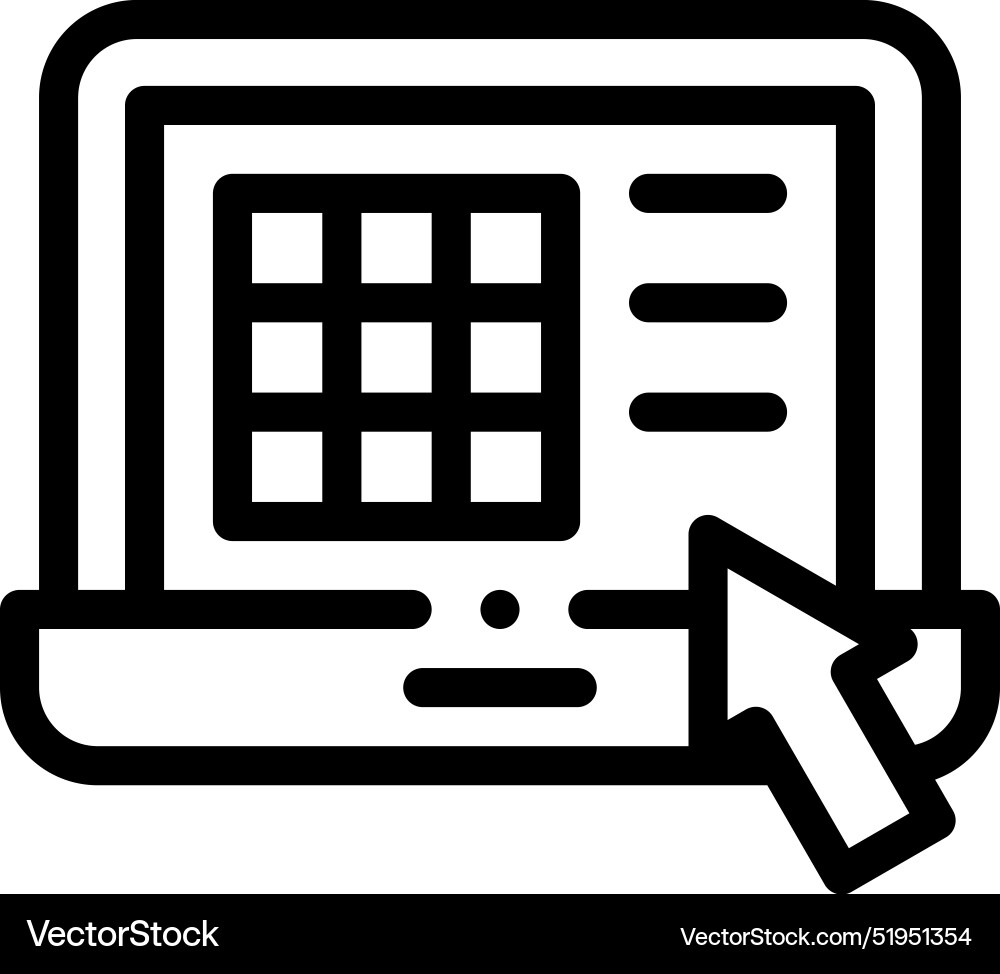 Chess game icon thin linear style design isolated Chess game icon thin linear style design isolated vector image