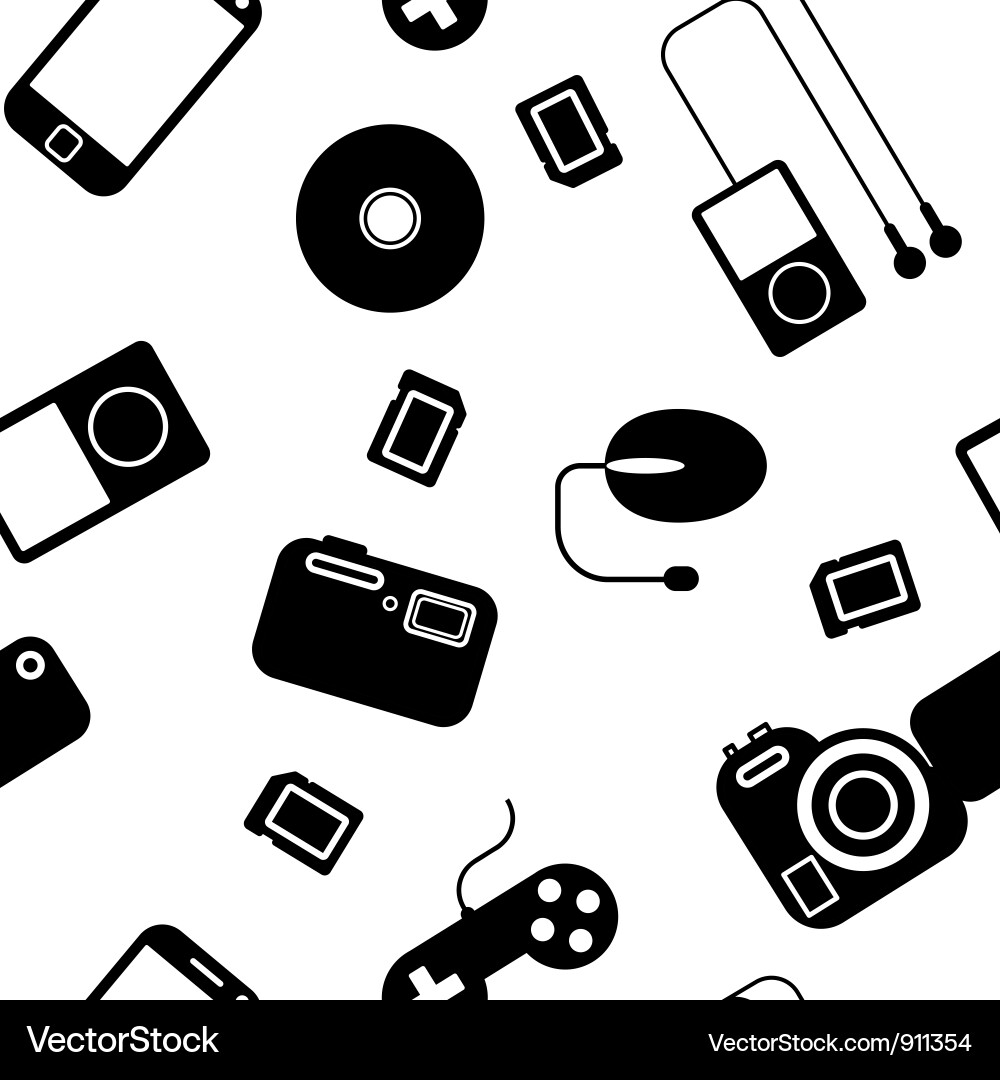 Electronic gadgets seamless pattern Vector Image