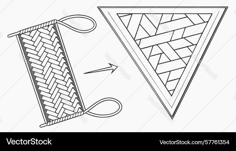 Geometric weave patterns design elements design vector image