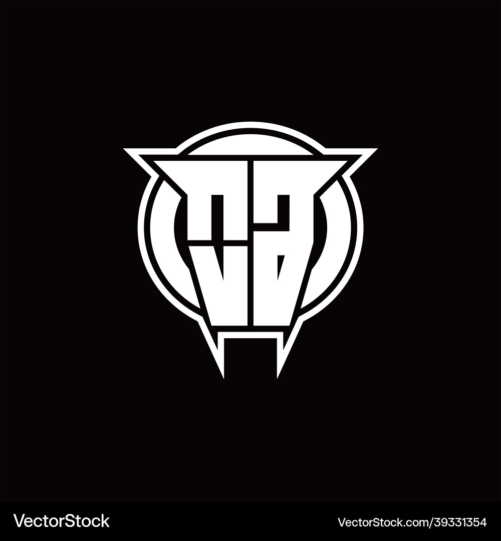 Og logo monogram with circle rounded shape design Og logo monogram with circle rounded shape design Vector Image