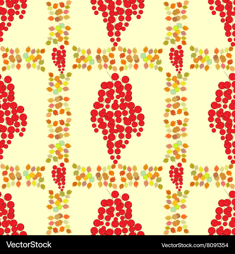 Seamless pattern autumn design Vector Image