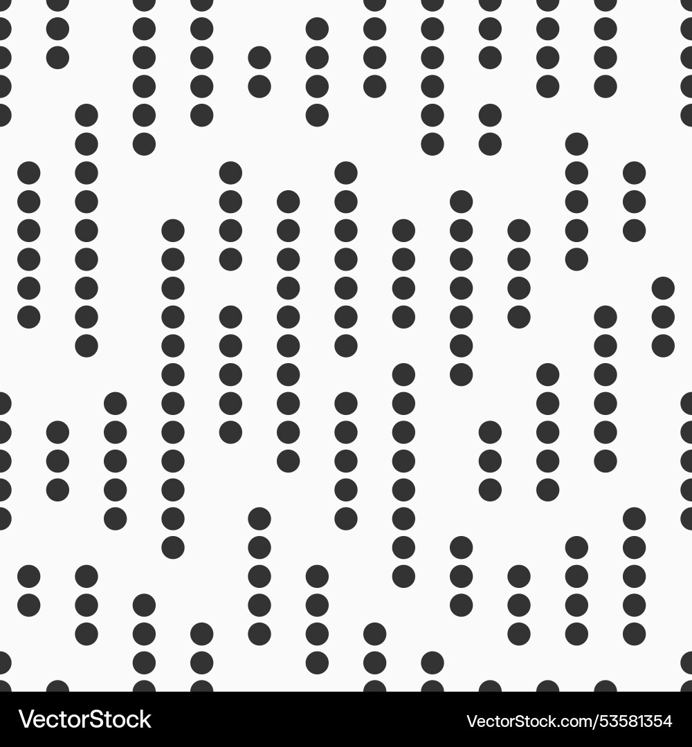 Seamless pattern with dots monochrome Seamless pattern with dots monochrome vector image