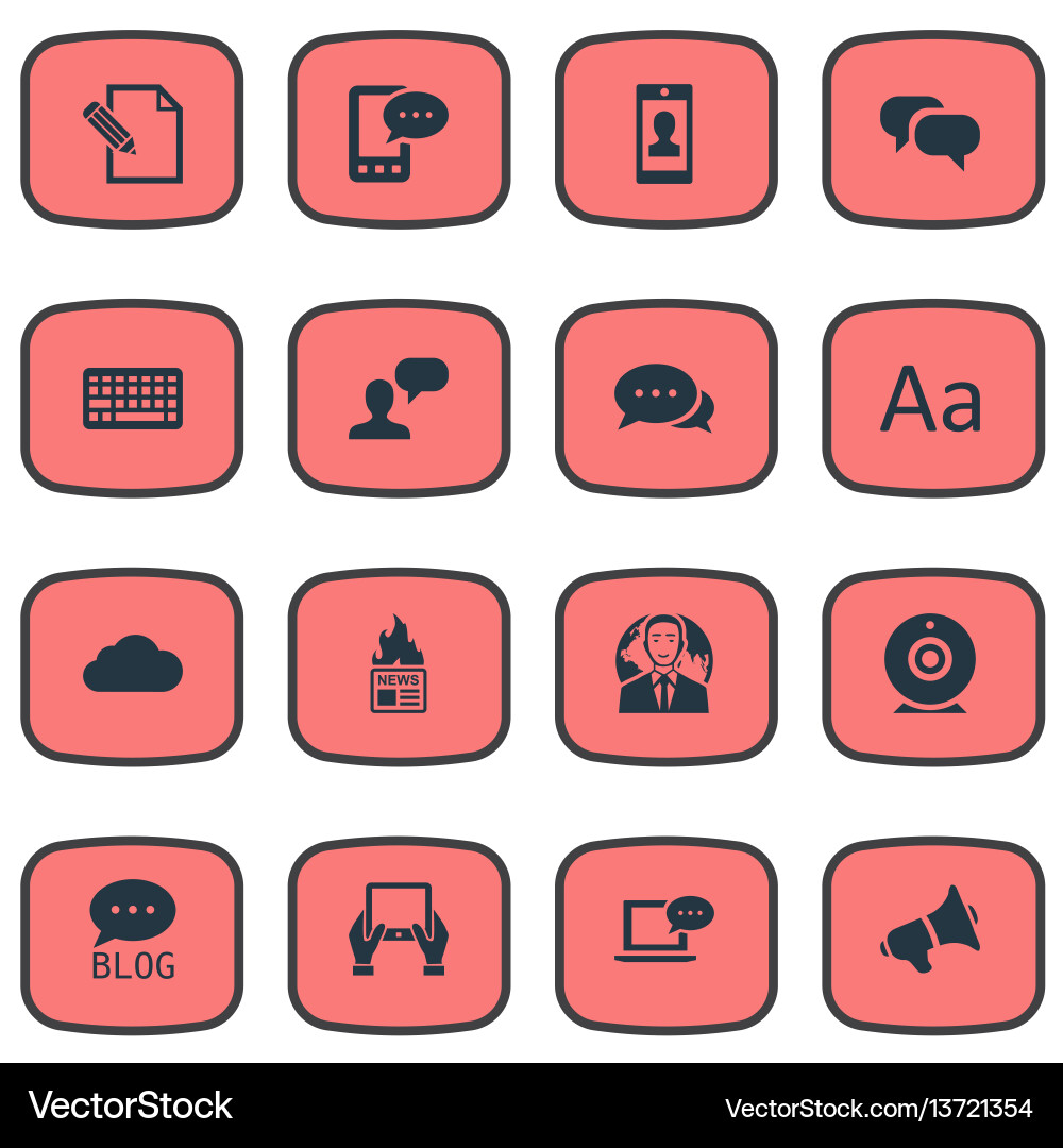 Set of simple user icons Vector Image