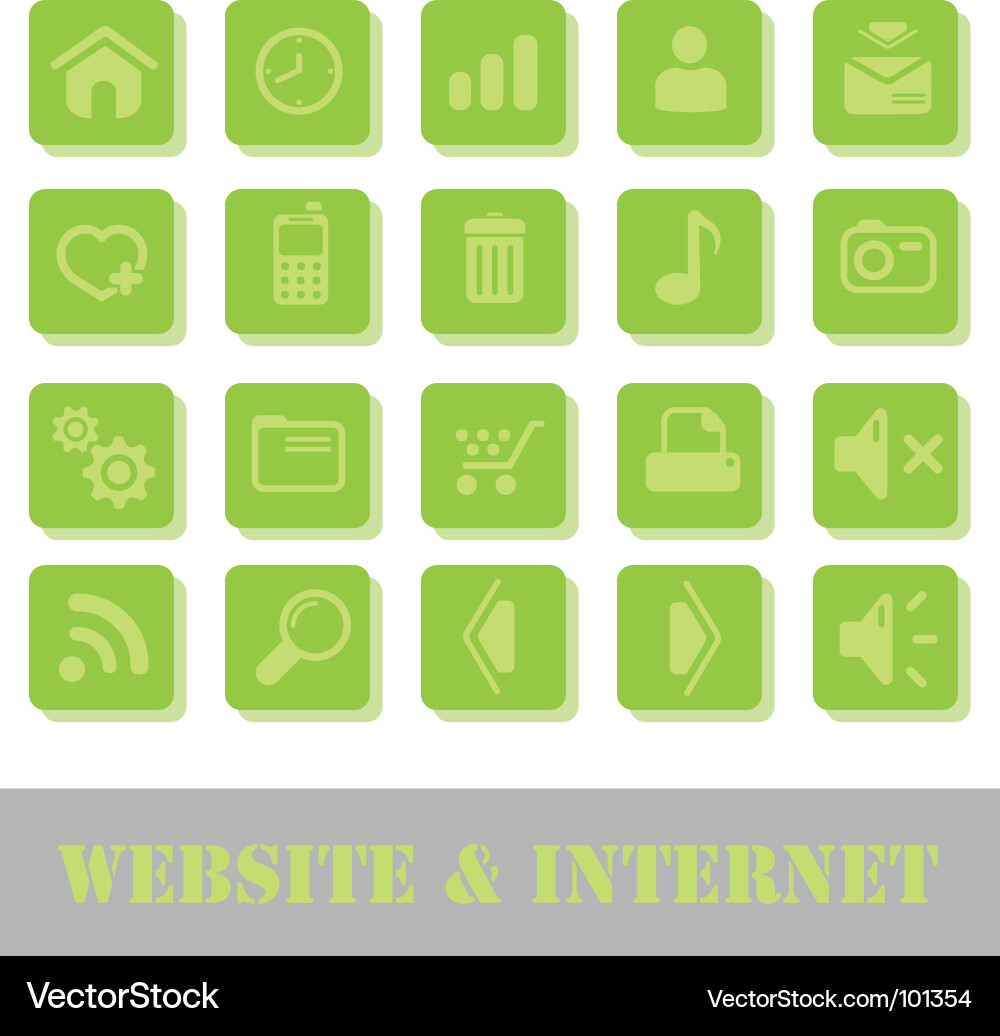 Web icons vector image