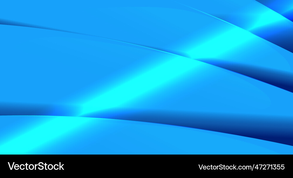 Abstract blue curve overlaps the background vector image