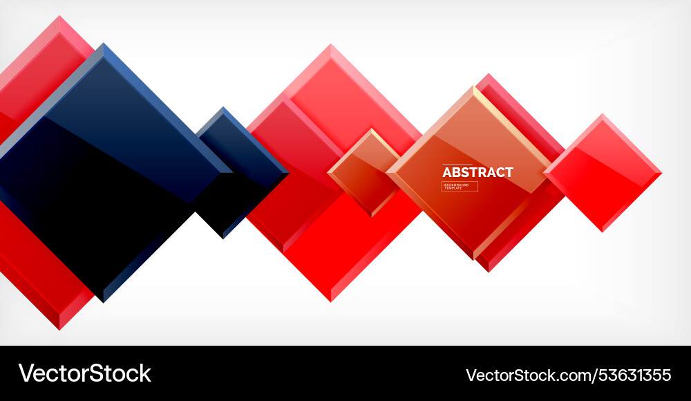 Colorful squares with reflections abstract Colorful squares with reflections abstract vector image