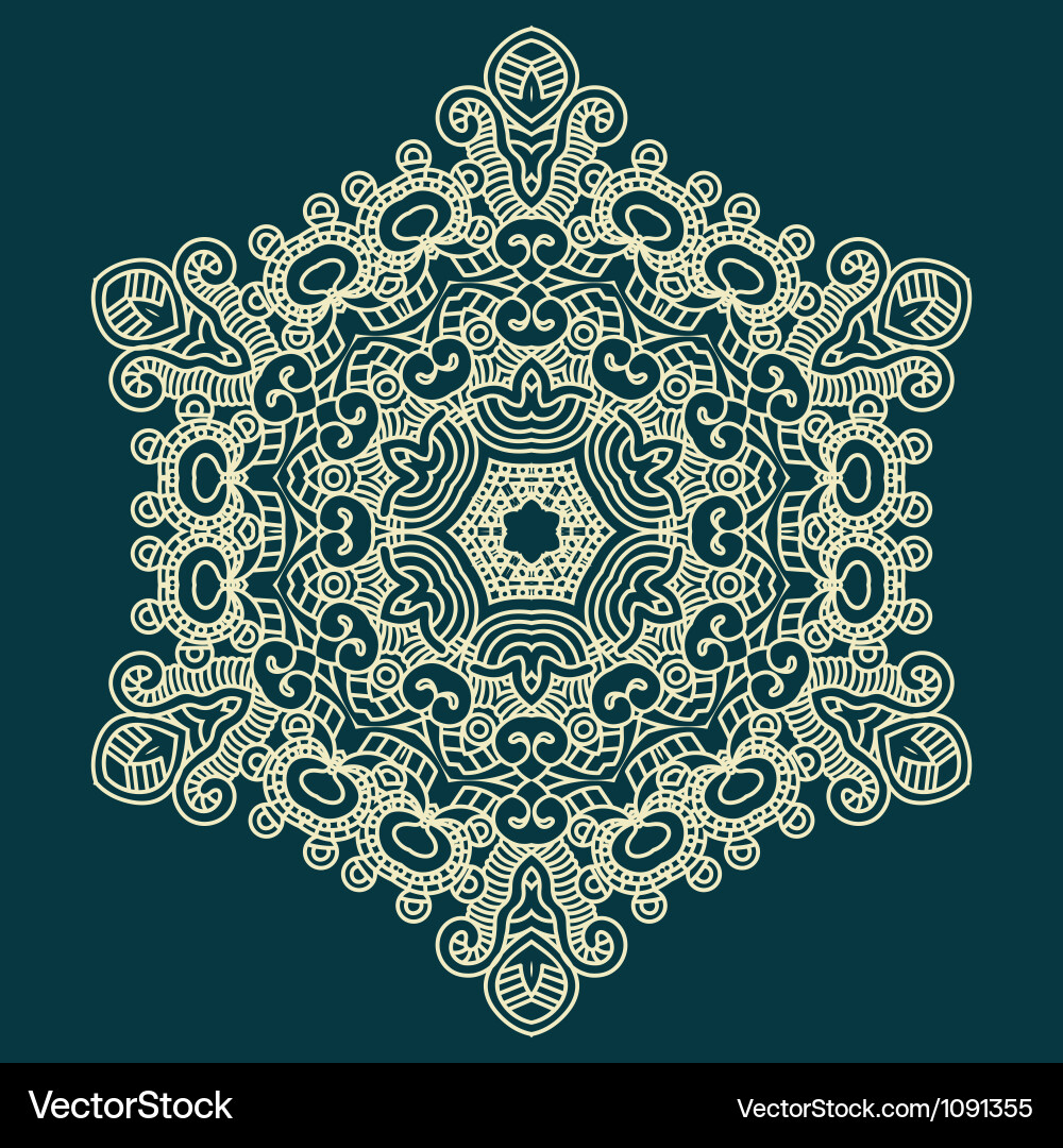 Design snowflake vector image