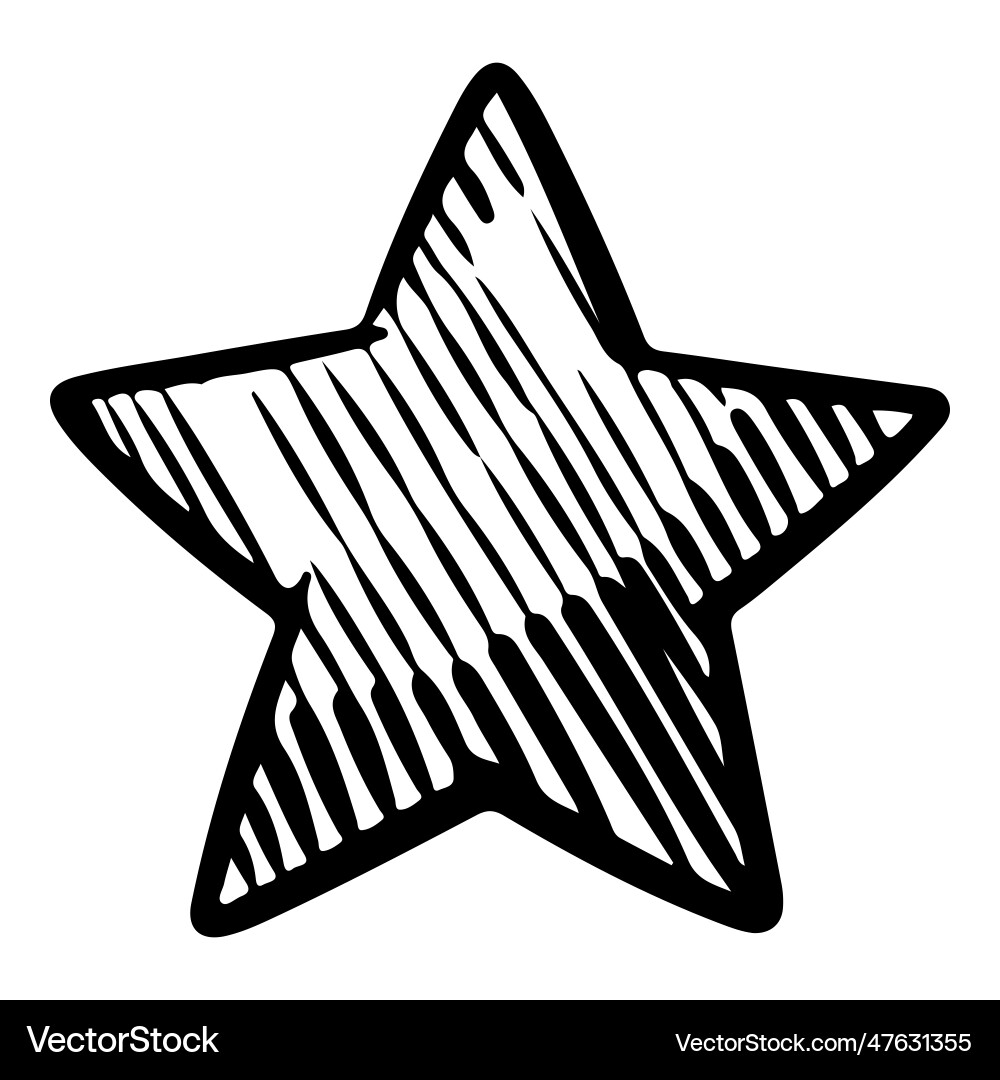 Doodle Skizze Stil von Star Cartoon Hand gezeichnet Doodle Skizze Stil von Star Cartoon Hand gezeichnet vektorbild