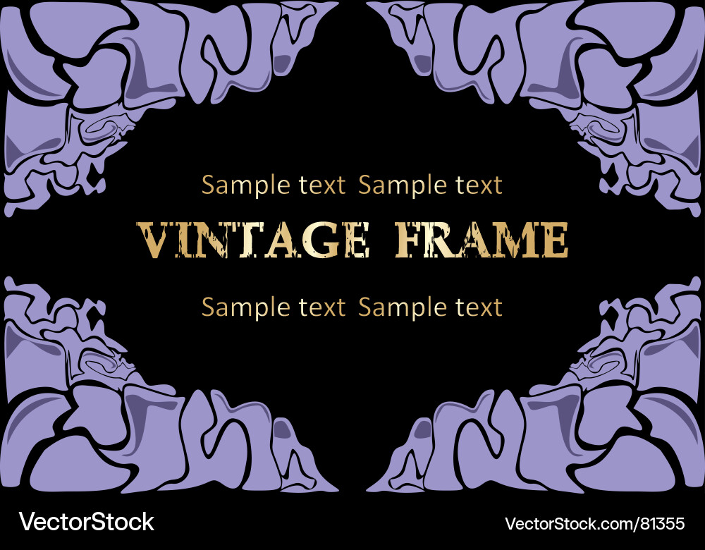 Elegant Vintage Frame Vector Image