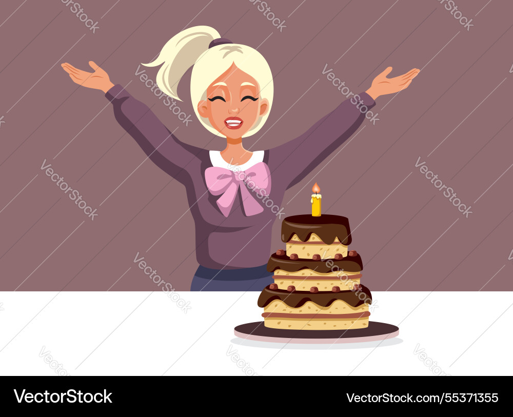 Glücklich süß sechzehn Mädchen feiern Geburtstag Glücklich süß sechzehn Mädchen feiern Geburtstag vektorbild