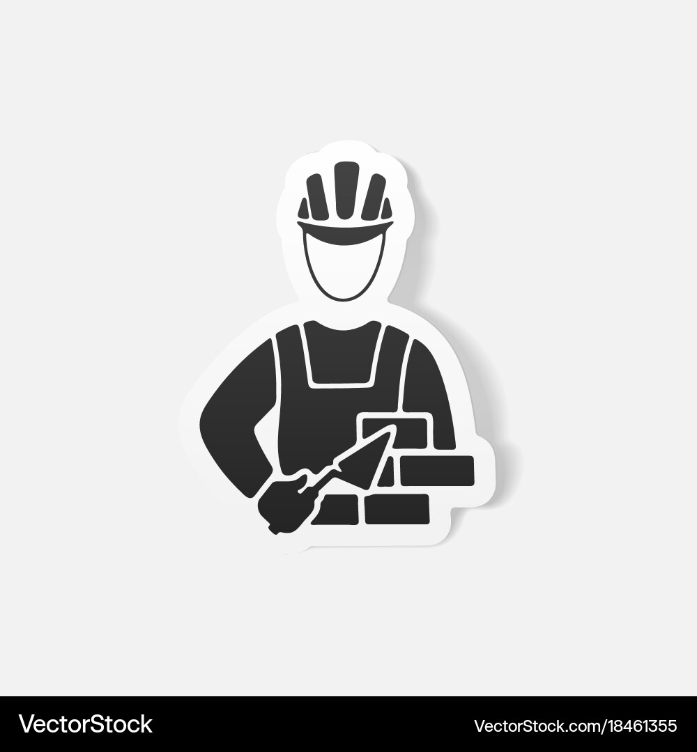 Realistic design element builder Vector Image