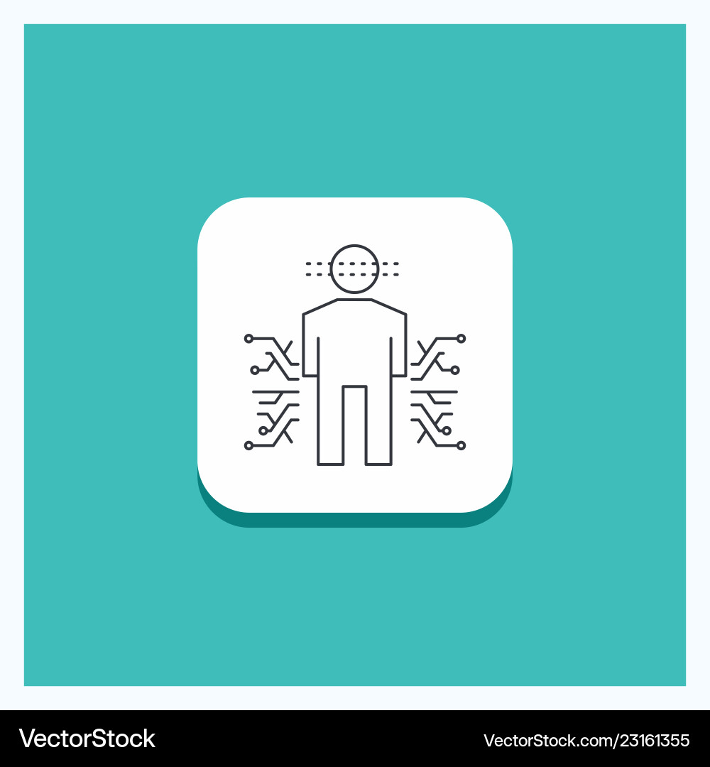 Round button for sensor body data human science Round button for sensor body data human science vector image