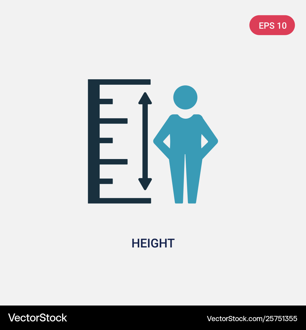 Two color height icon from user interface concept Two color height icon from user interface concept vector image
