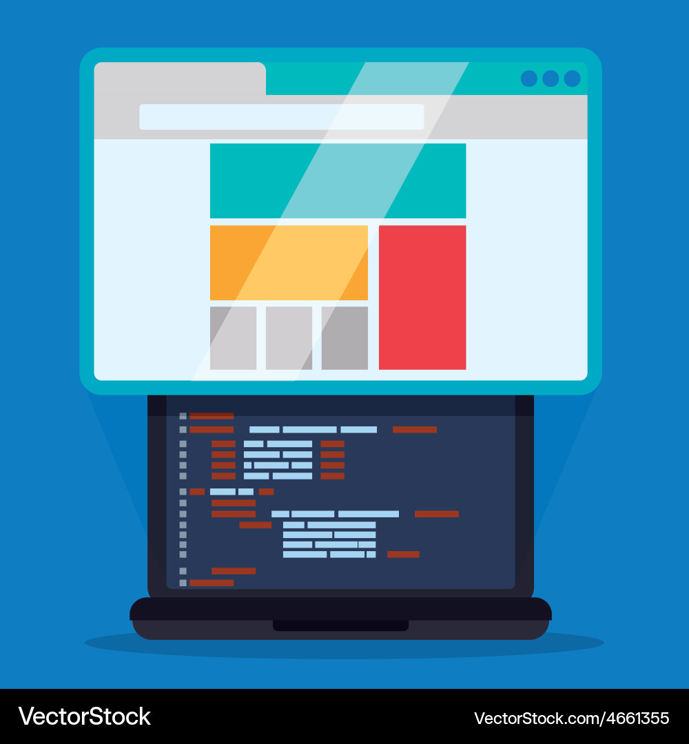 Web design vector image