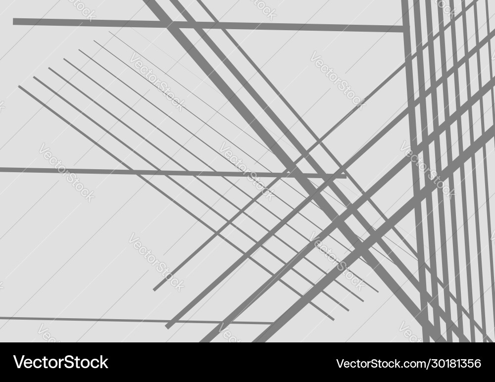 Abstract geometric art with random chaotic lines Vector Image