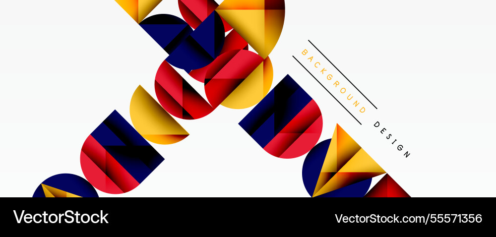 Abstract geometric pattern with intersecting vector image