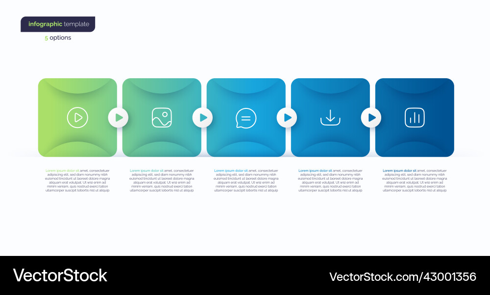 Abstract gradient minimalistic infographic Abstract gradient minimalistic infographic vector image
