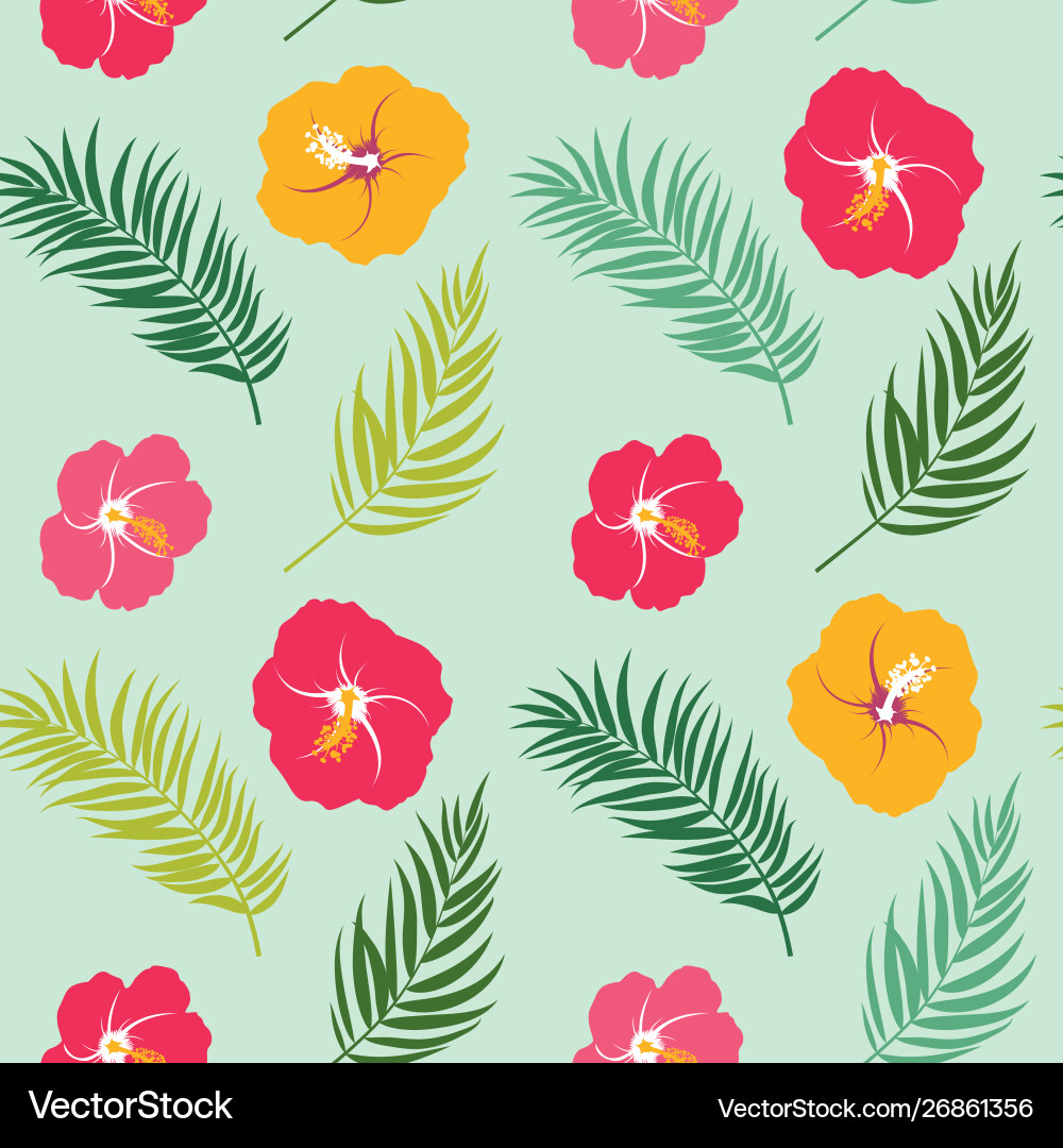 Abstract simple flower seamless pattern background Vector Image