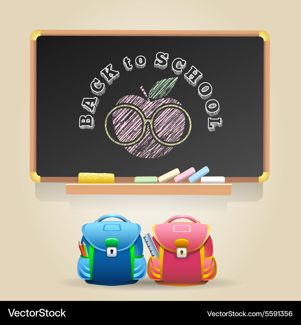 Back to school theme Royalty Free Vector Image