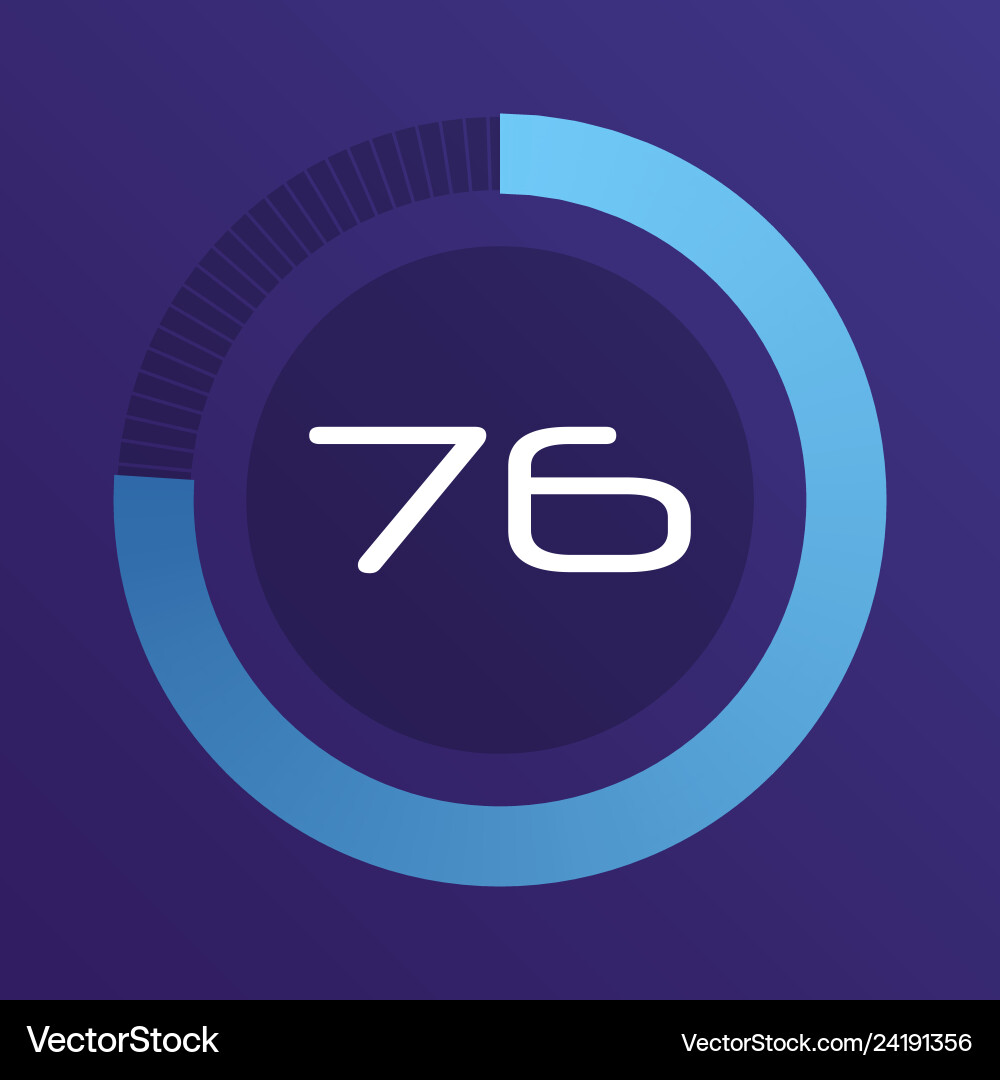 Circular interval timer Circular interval timer vector image