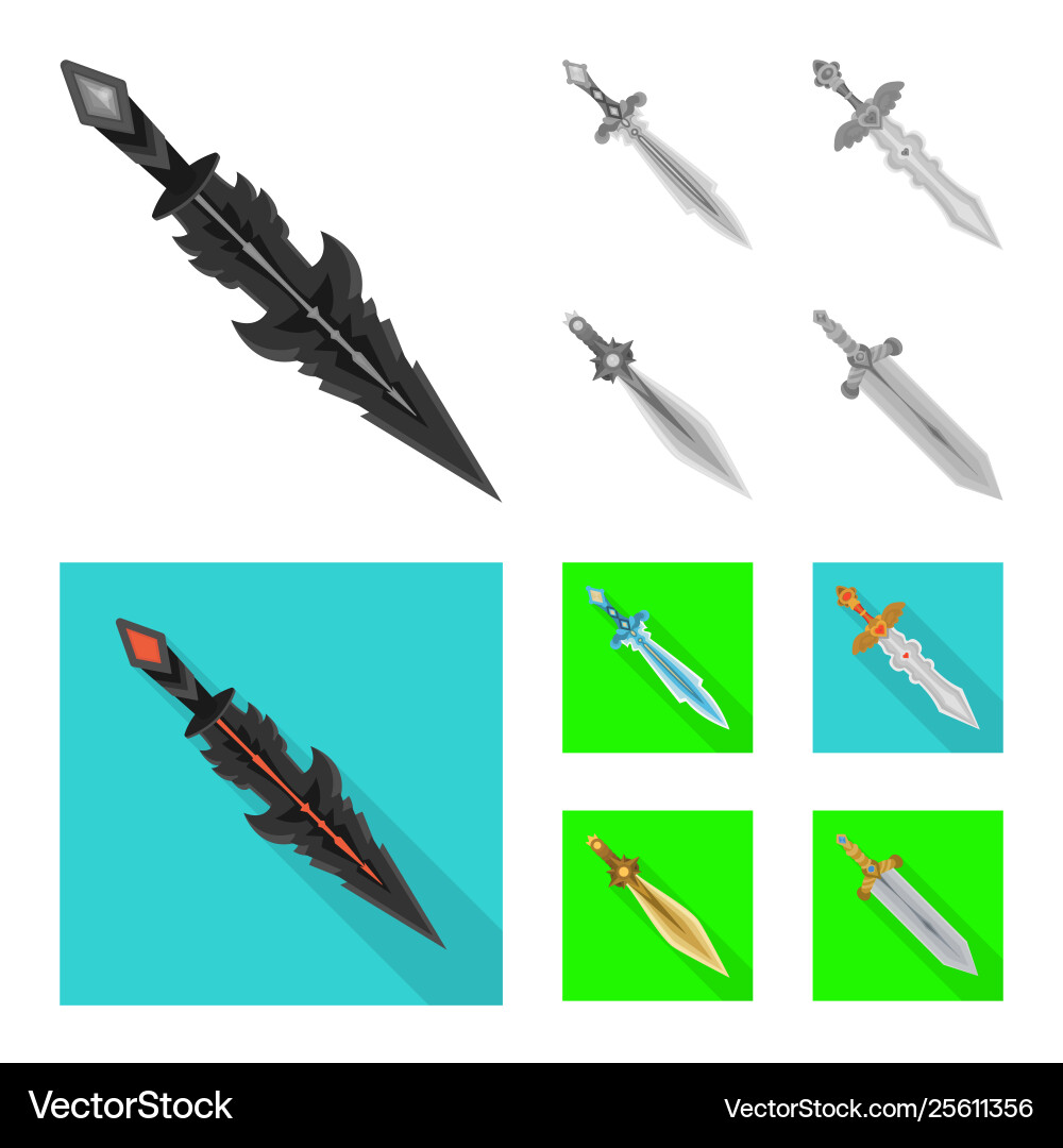 Design game and armor icon collection Vector Image