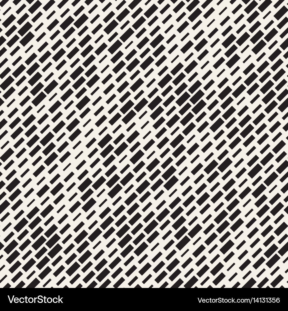 Irregular Monochrome Dash Pattern vector image
