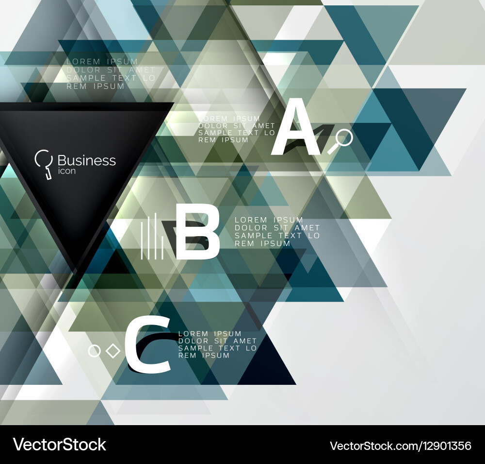 Triangle abstract background Vector Image
