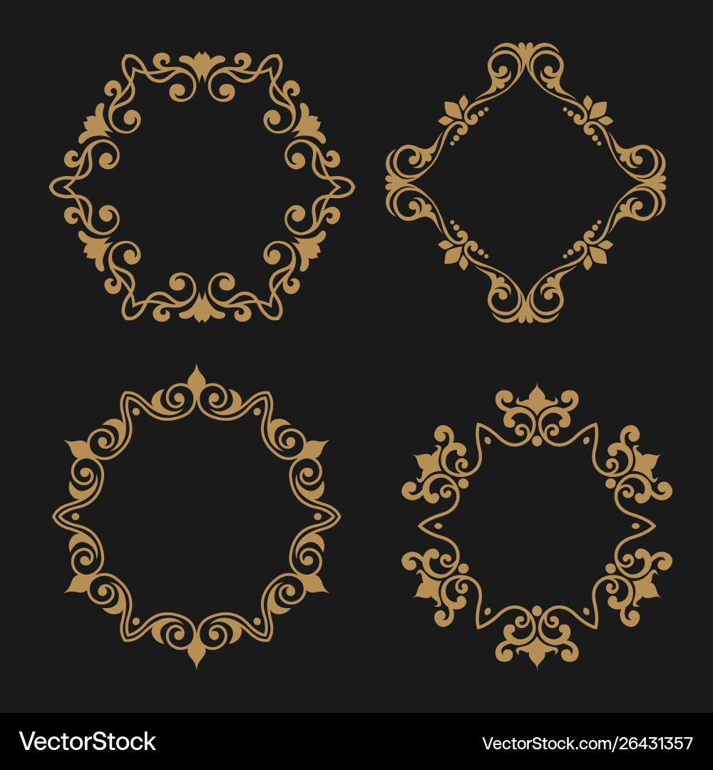 Decorative frames collection Royalty Free Vector Image