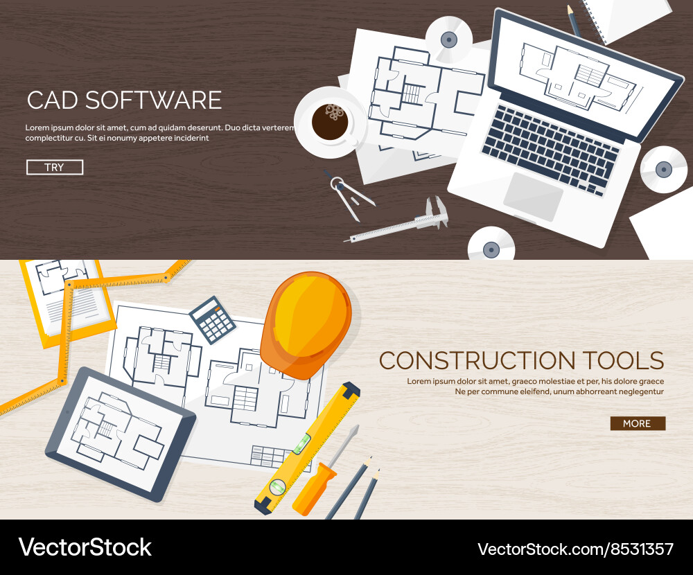 Engineering and architecture Vector Image