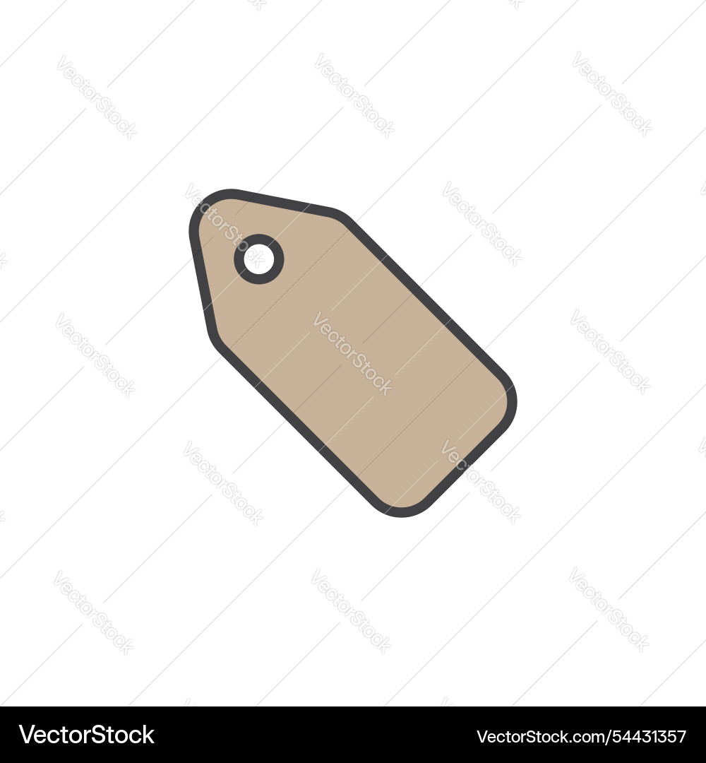 Label icon in colored version Vector Image