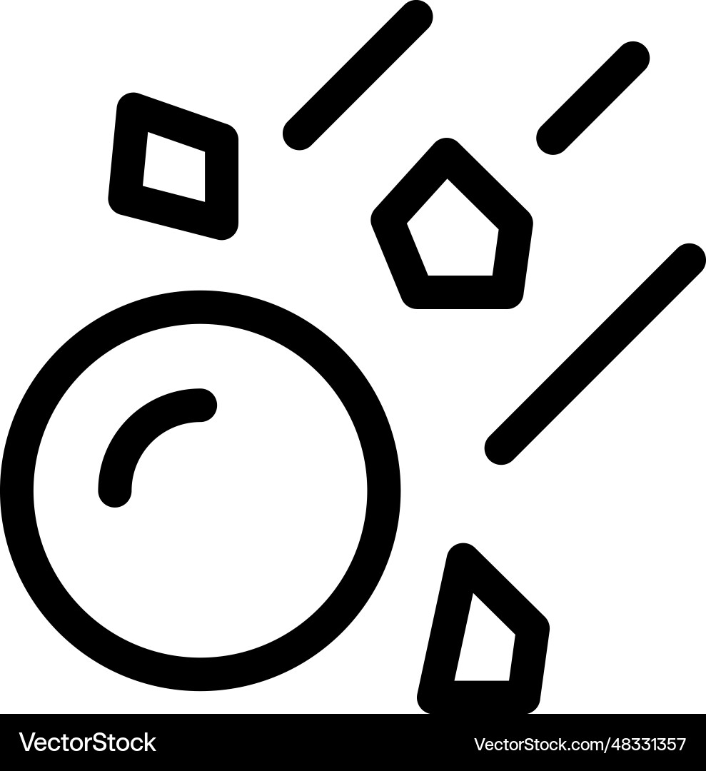 Meteor icon vector image