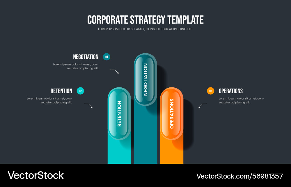 Project portfolio three element diagram slideshow Project portfolio three element diagram slideshow vector image