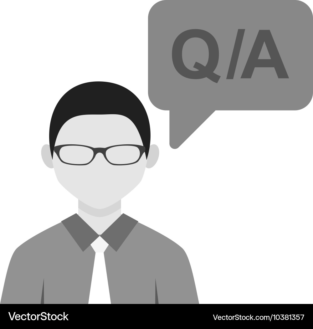 Questions answers Vector Image