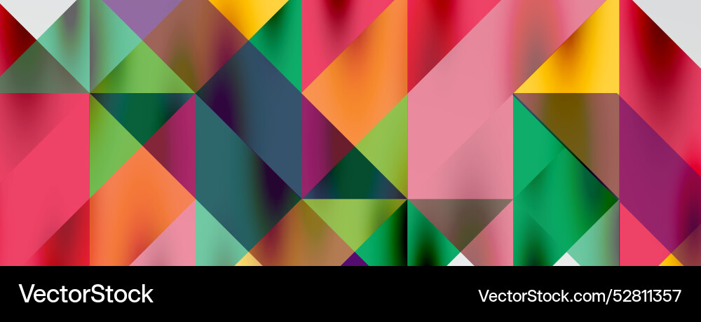 Tech minimal overlapping triangle shapes elements Vector Image