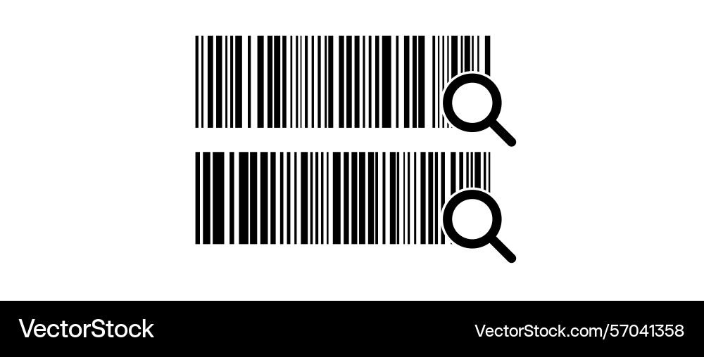 Barcode isolated on color background code stripes vector image