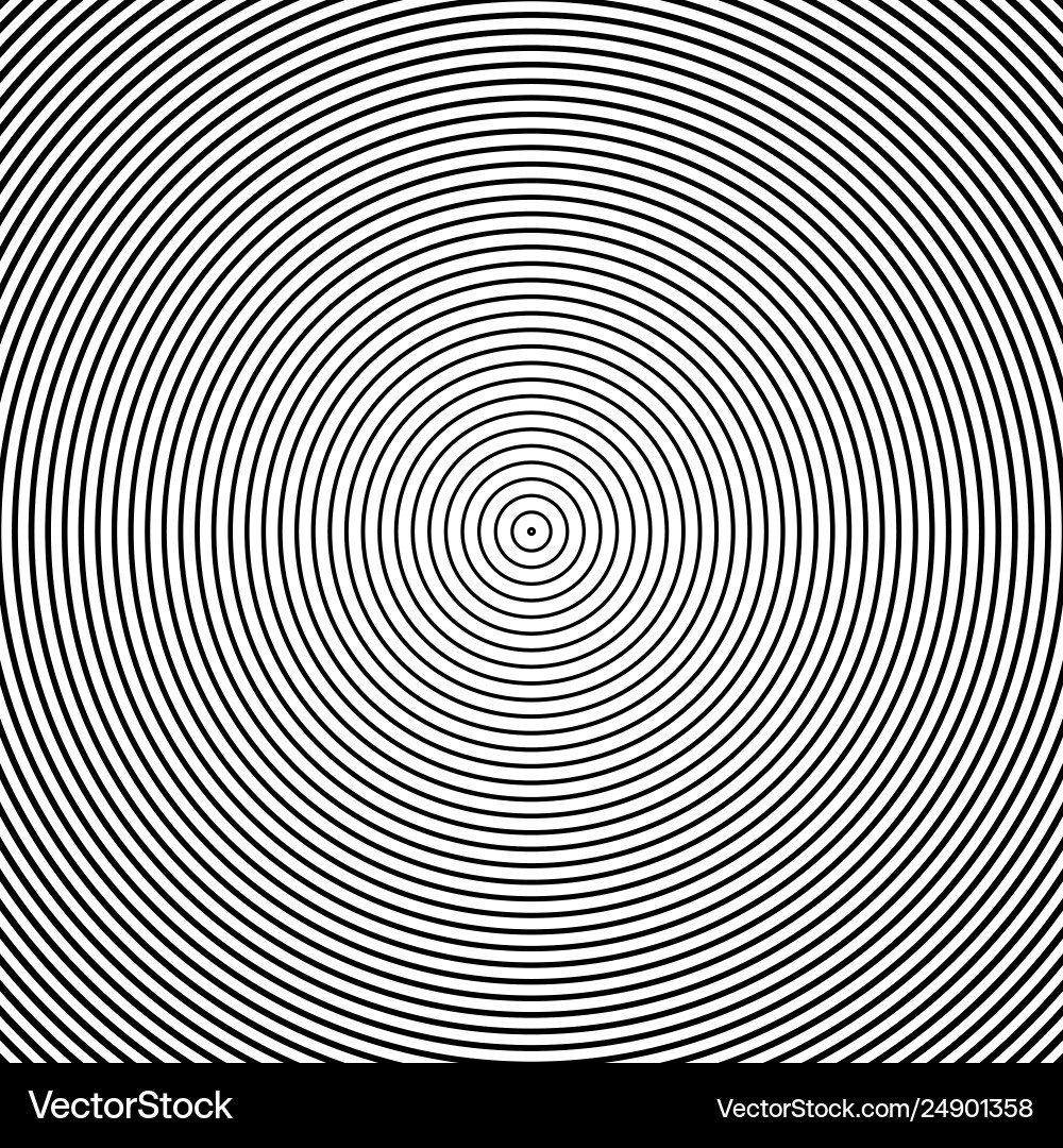 Concentric Circles Abstract Background Vector Image